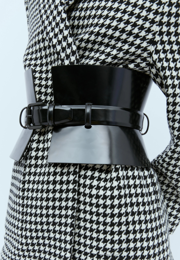 PASEK Z GORSETEM BUSTIER CZARNY