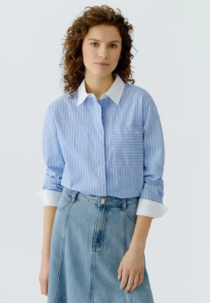 KOSZULA W PRĄŻKI JASNO-NIEBIESKA