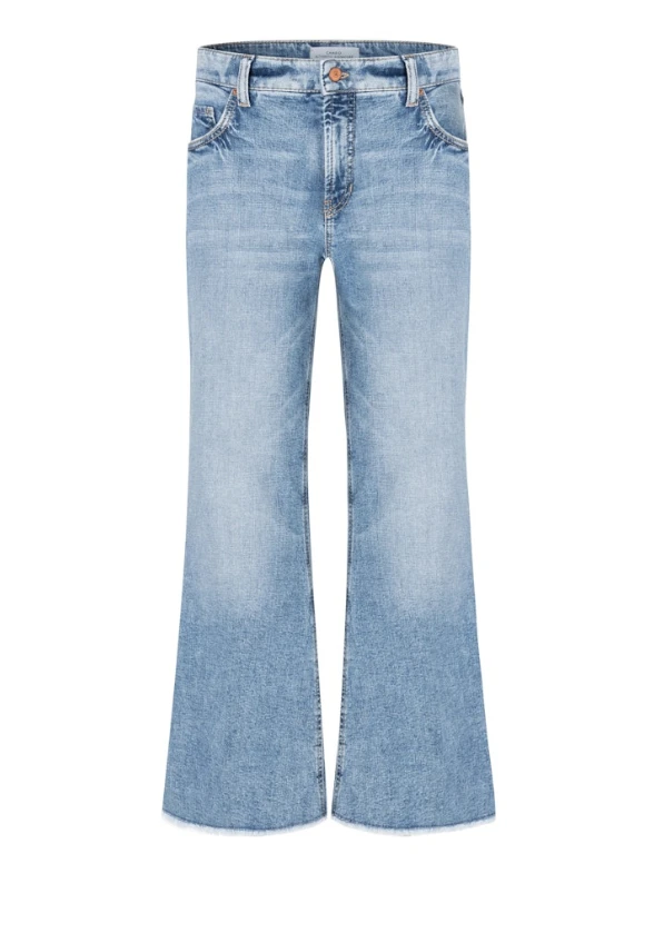 SPODNIE JEANSOWE FELINA CROPPED NIEBIESKIE