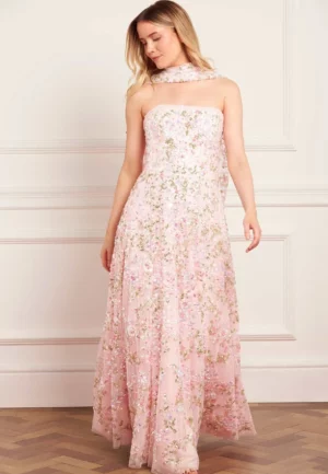 SUKIENKA DREAM GARLAND STRAPLESS SUBTELNY RÓŻ