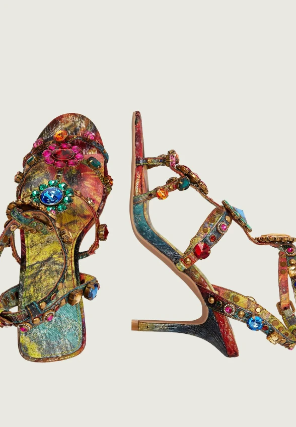 SANDAŁY JEWEL GLADIATOR WIELOKOLOROWE