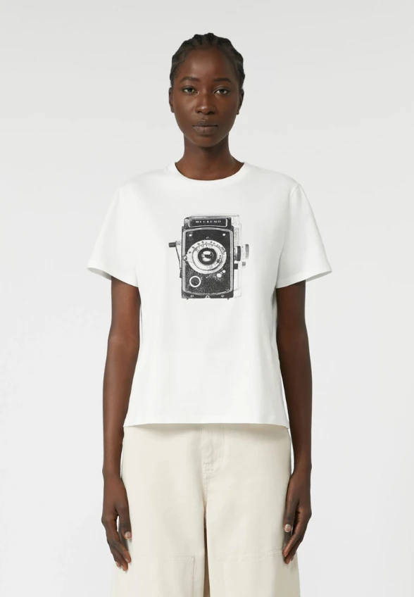 T-SHIRT GUGLIA BIAŁY