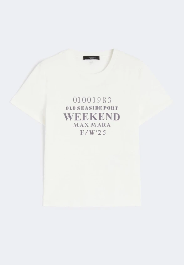 T-SHIRT BAWEŁNIANY GUGLIA BIAŁY