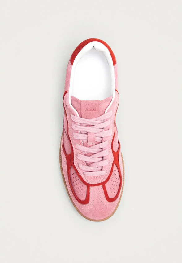 SNEAKERSY TB.490 RIFE Z ZAMSZOWEJ SKÓRY RÓŻOWE