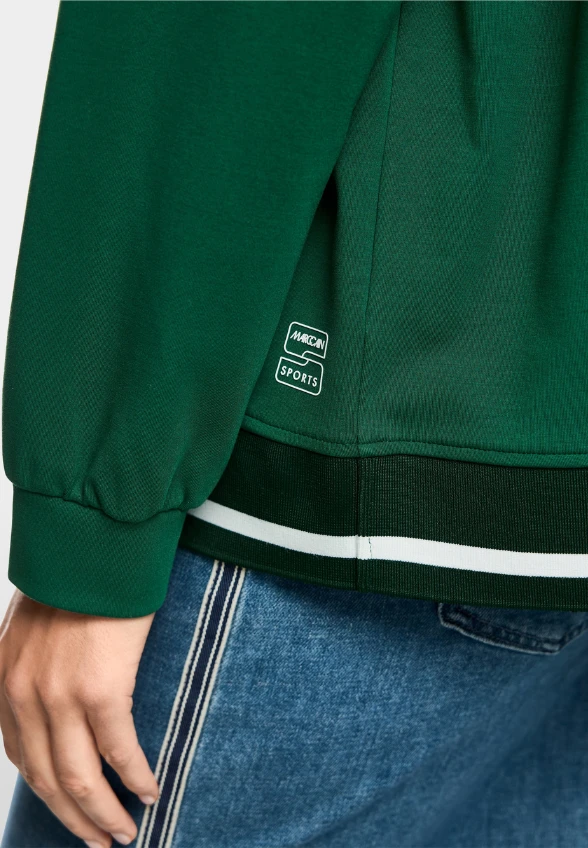 BLUZA Z PASKAMI DOJRZAŁA ZIELEŃ