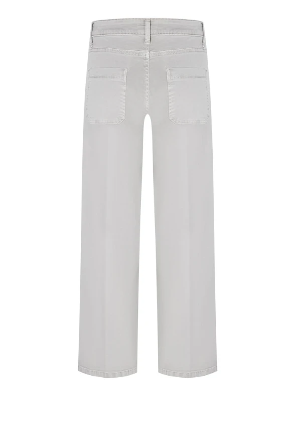 SPODNIE JEANSOWE TESS CROPPED WIDE-FIT JASNO SZARE
