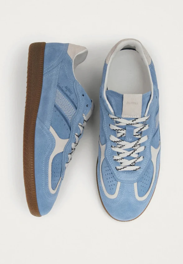 SNEAKERSY TB.490 RIFE Z ZAMSZOWEJ SKÓRY BŁĘKITNE