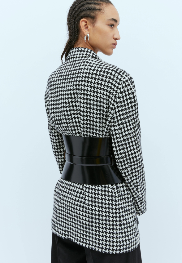PASEK Z GORSETEM BUSTIER CZARNY
