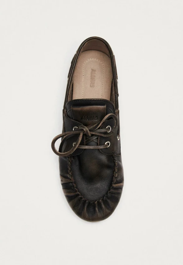 MOKASYNY SKÓRZANE ROWAN VINTAGE BRĄZOWE
