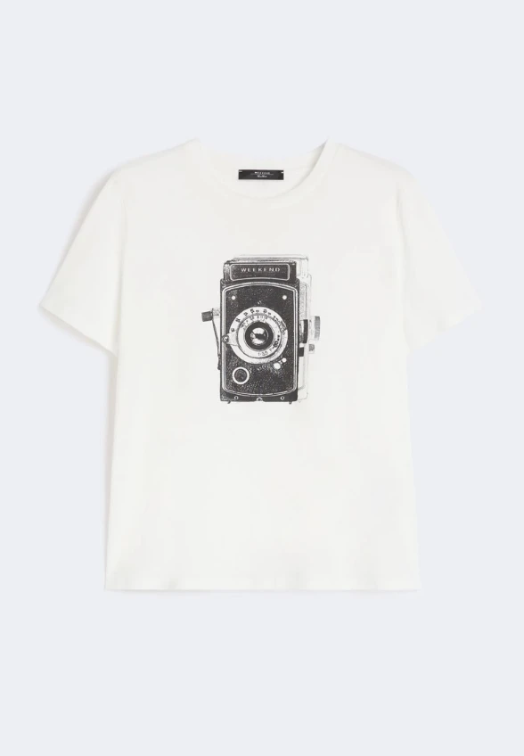 T-SHIRT GUGLIA BIAŁY
