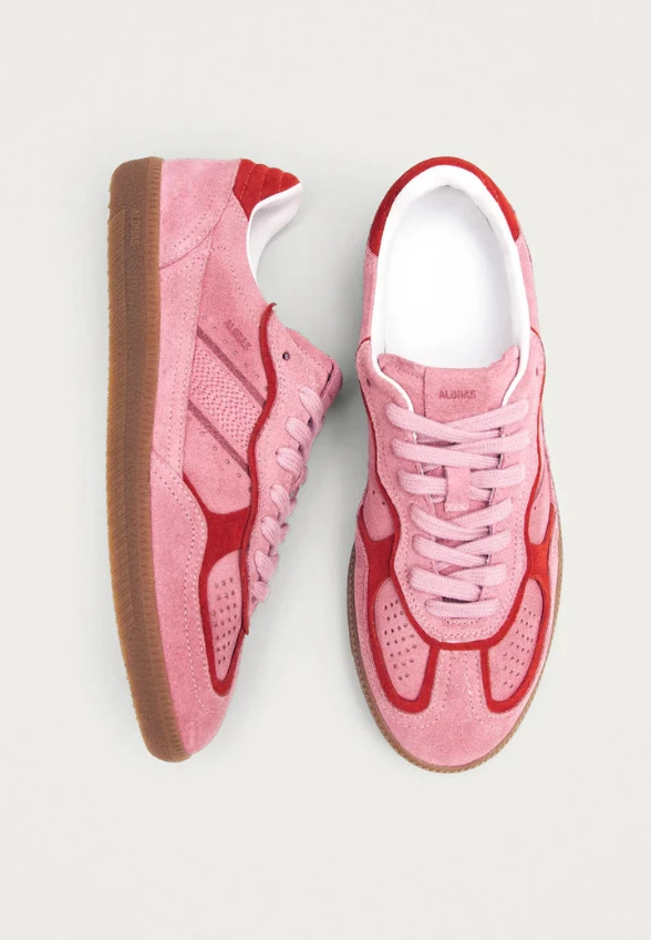 SNEAKERSY TB.490 RIFE Z ZAMSZOWEJ SKÓRY RÓŻOWE