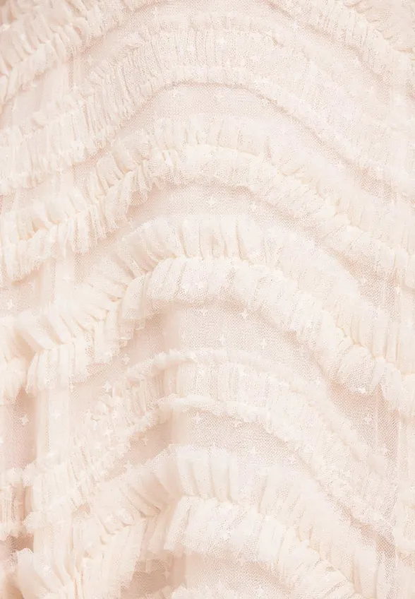SUKIENKA AMARA RUFFLE GOWN KREMOWA