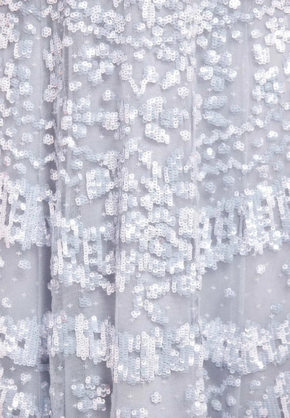 SUKIENKA ANAIS SEQUIN GOWN SREBRZYSTY BŁĘKIT