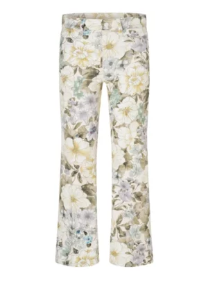 SPODNIE FABIENNE WIDE-FIT ŻÓŁTO-FIOLETOWE