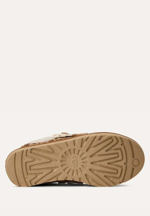 SNEAKERSY LO LOWMEL PLAINS Z WZOREM W PANTERKĘ BIAŁE