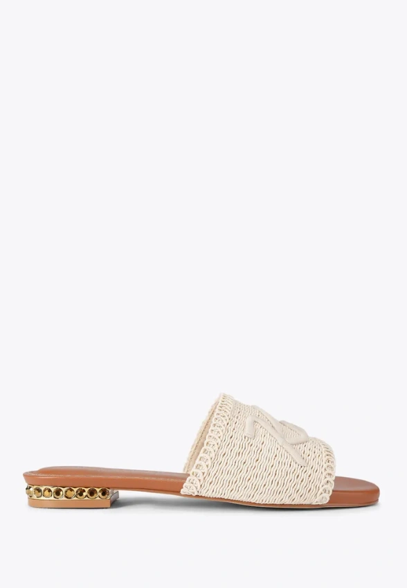 KLAPKI KURT WOVEN BEŻOWE