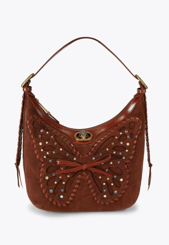 TORBA CHELSEA HOBO BUTTERFLY BRĄZOWA