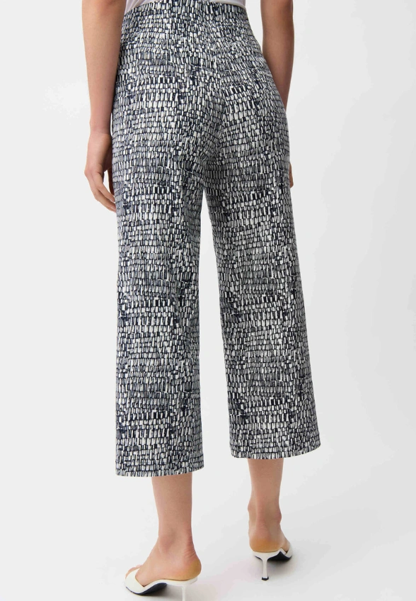 SPODNIE CULOTTE CZARNO-BIAŁE