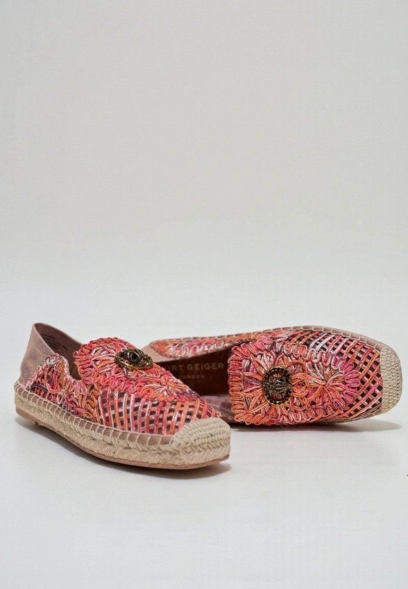 MOKASYNY CHELSEA WOVEN RÓŻOWE