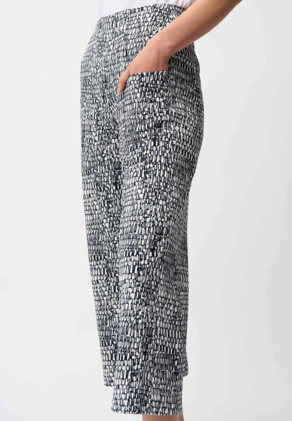 SPODNIE CULOTTE CZARNO-BIAŁE