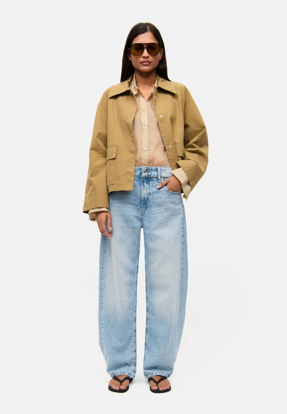 SPODNIE OAKLYN O-SHAPE NIEBIESKIE