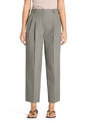 SPODNIE EMILIE WIDE-FIT CIEMNA OLIWKA