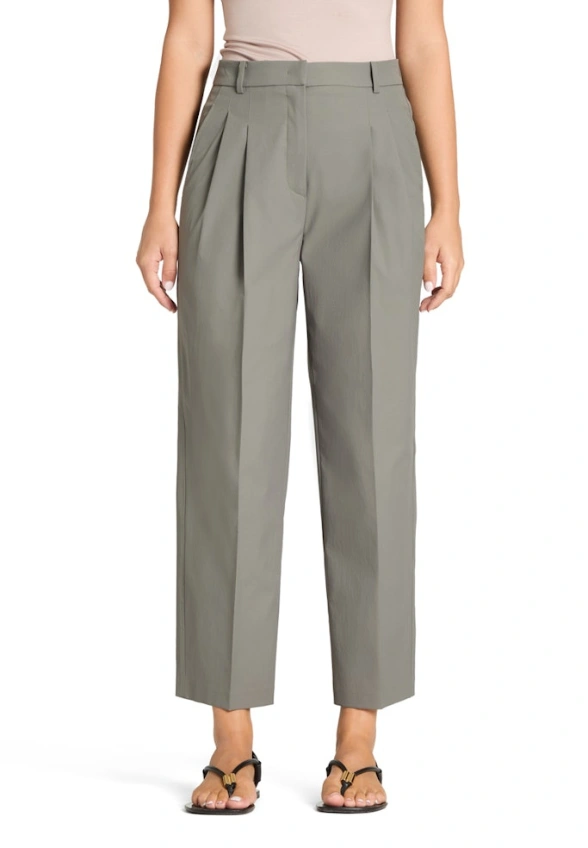 SPODNIE EMILIE WIDE-FIT CIEMNA OLIWKA