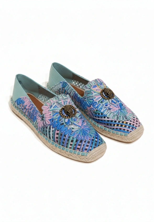 MOKASYNY CHELSEA WOVEN NIEBIESKIE