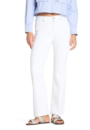 SPODNIE JEANSOWE PARIS FLARED ZŁAMANA BIEL