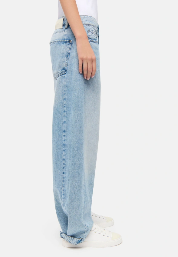 SPODNIE OAKLYN O-SHAPE NIEBIESKIE