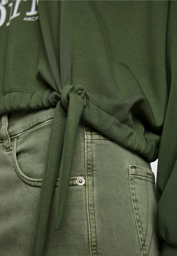 BLUZA Z NADRUKIEM KOTA OLIWKOWA ZIELEŃ
