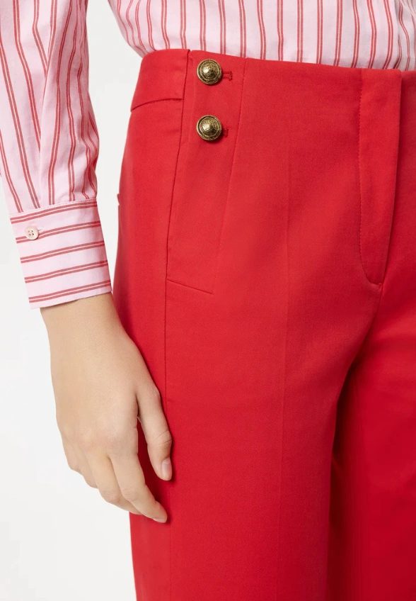 SPODNIE Z ELASTYCZNEJ BAWEŁNY CZERWONE