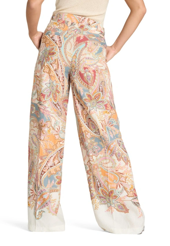 SPODNIE ADRIENNE WIDE-FIT BRZOSKWINIOWY RÓŻ