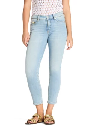 SPODNIE JEANSOWE PIPER SHORT SLIM-FIT JASNY NIEBIESKI