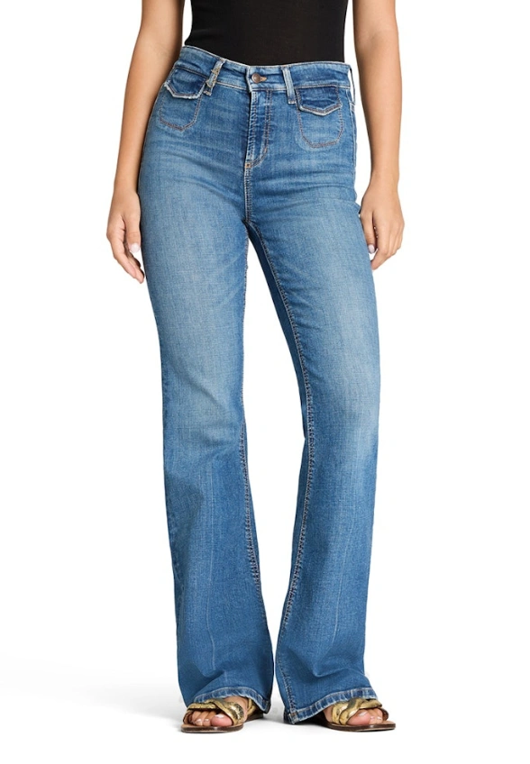 SPODNIE JEANSOWE FABIENNE POCKET NIEBIESKIE