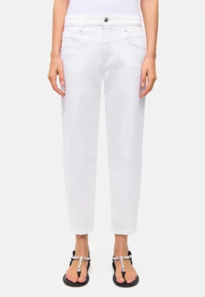 SPODNIE JEANSOWE ELIN O-SHAPE BIAŁE