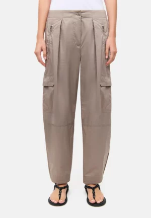 SPODNIE BLOSSON CARGO O-SHAPE BRĄZOWE