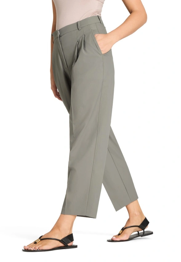 SPODNIE EMILIE WIDE-FIT CIEMNA OLIWKA