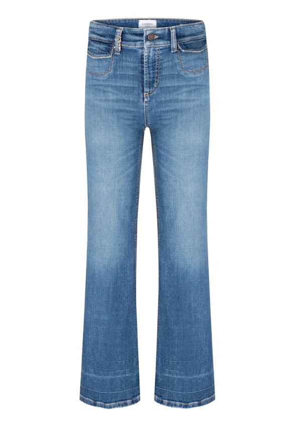 SPODNIE JEANSOWE FABIENNE POCKET NIEBIESKIE