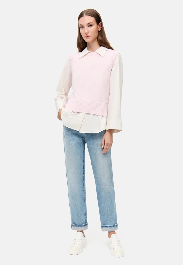 SPODNIE JEANS GAIA RELAXED-FIT NIEBIESKIE