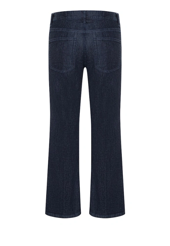SPODNIE FABIENNE WIDE-FIT GRANATOWE