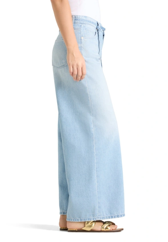 SPODNIE PALAZZO CROPPED JASNO-NIEBIESKIE