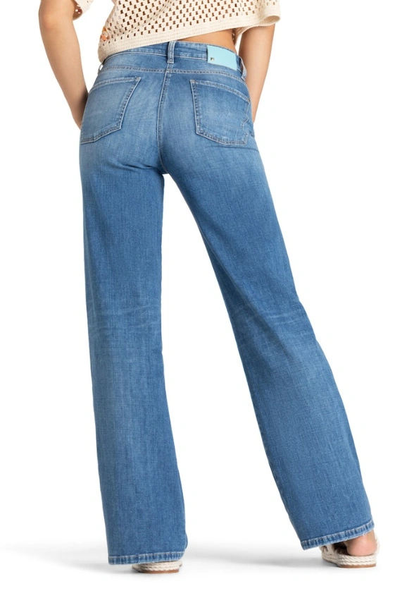 SPODNIE JEANSOWE AIMEE WIDE-FIT NIEBIESKIE
