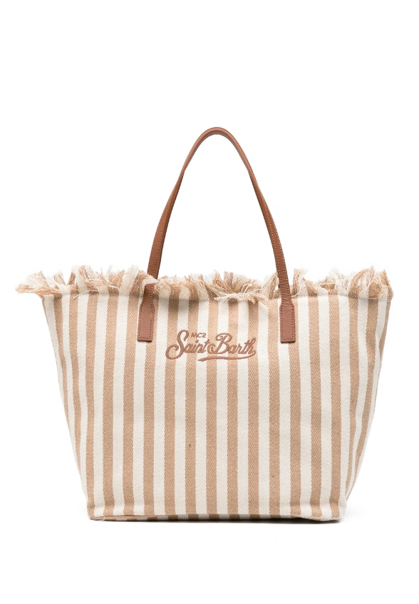 TORBA CITY BAG FRINGE BRĄZOWA