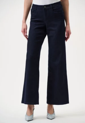 SPODNIE JEANSOWE GOLDIE WIDE-FIT GRANATOWE