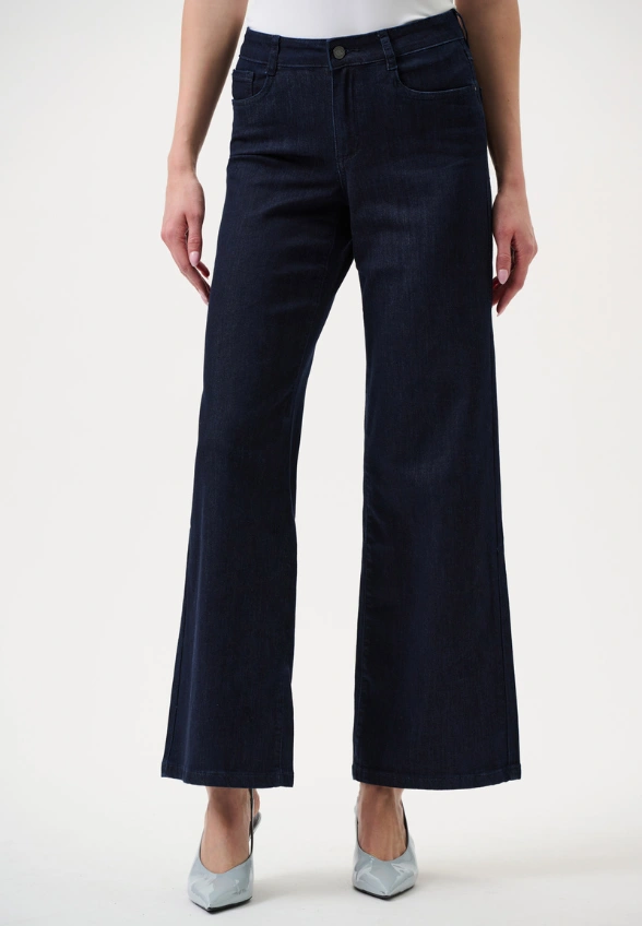 SPODNIE JEANSOWE GOLDIE WIDE-FIT GRANATOWE