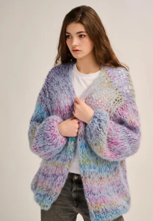 KARDIGAN BRIGITTE Z MOHERU BŁĘKITNY