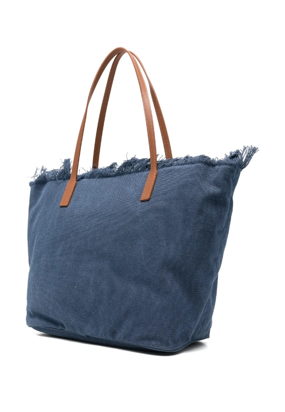 TORBA CITY BAG FRINGE GRANATOWA