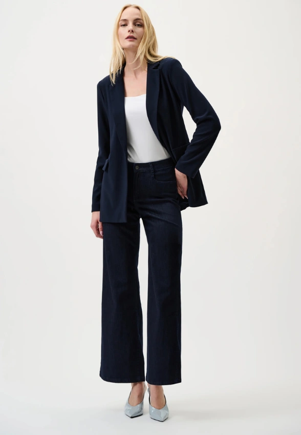 SPODNIE JEANSOWE GOLDIE WIDE-FIT GRANATOWE