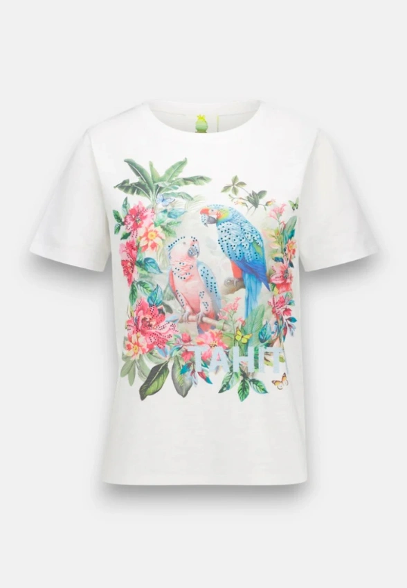T-SHIRT THAITI MOOD BIAŁY